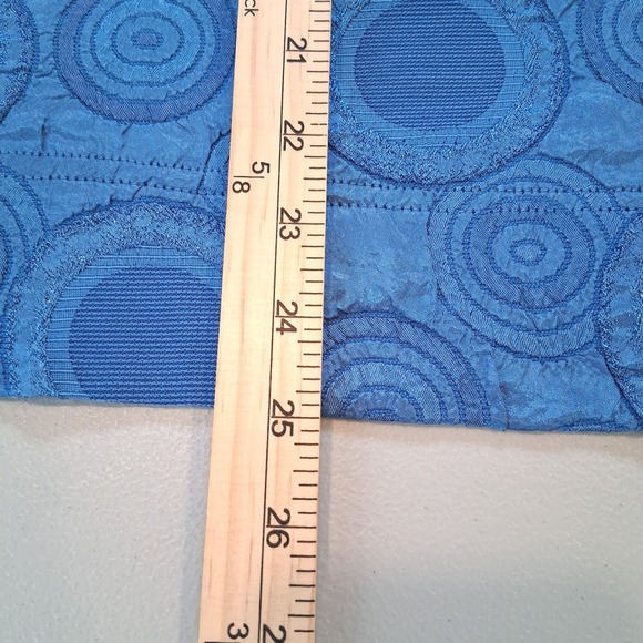 Erin London Y2K Blue Geometric Textured Button Down Shirt Womens 1X Retro‎ Bold - Picture 10 of 10